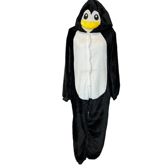 PENQUIN onesie jumpsuit costume Size Small-Medium EUC - Picture 1 of 7